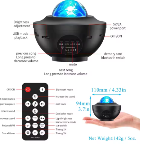 VitaliGlow™ - Home Comfort Galaxy Projector 